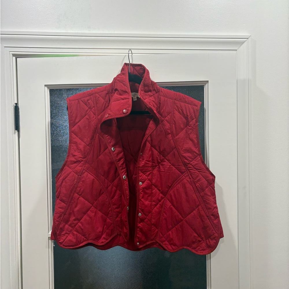 Red Quilted Women's Vest